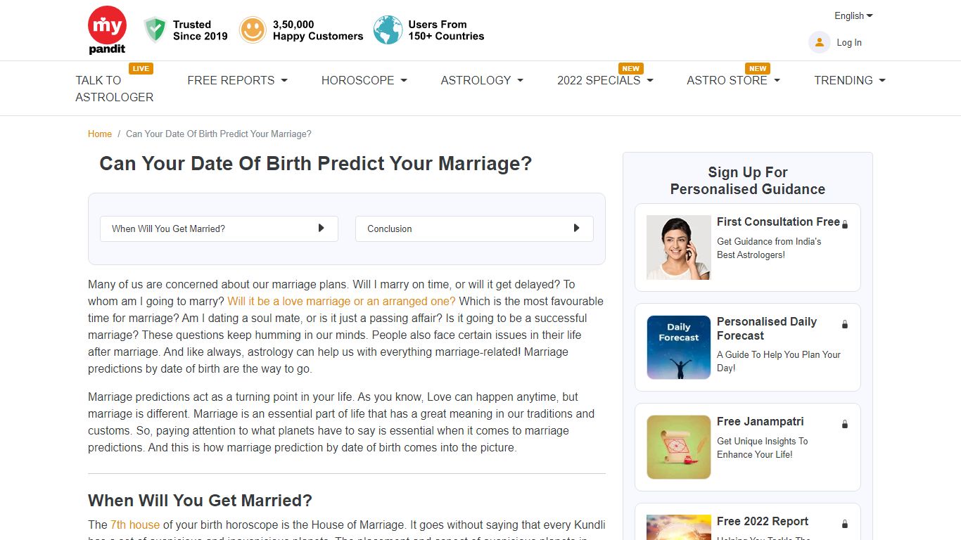 When Will I Get Married? Marriage Prediction By Date Of Birth -Myp&It